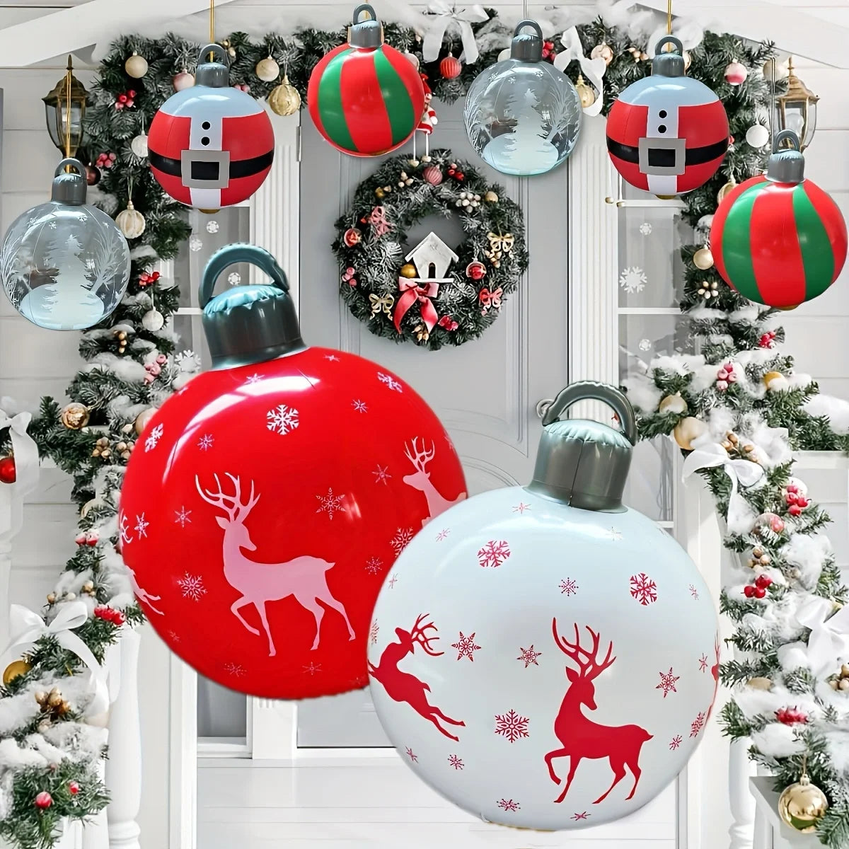 イベント・クリスマス装飾｜40cm PVCデコレーションボール