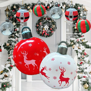 イベント・クリスマス装飾｜40cm PVCデコレーションボール