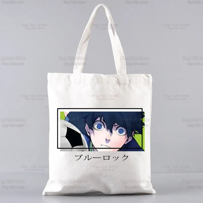 |ノベルティ用品 | ブルーロック柄プリント トートバッグ | 34×38c
