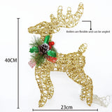 イベント・クリスマス装飾｜鉄製トナカイライトイルミネーション(30c/40c/50c)