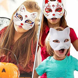 イベント装飾・ハロウィングッズ｜ペイントにぴったり！猫型お面(3/5pcs)