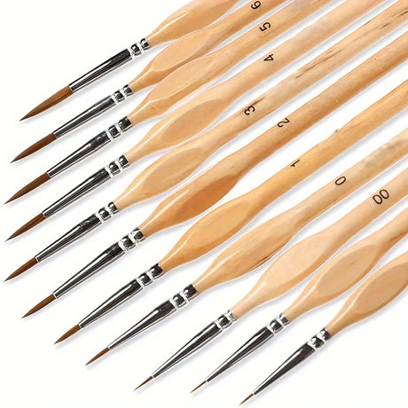 【模型ペイント用】精密ペイントブラシセット11本入り