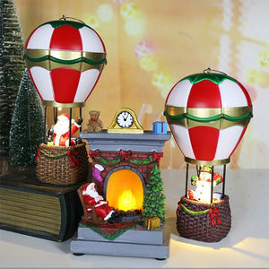 イベント・パーティー装飾｜クリスマスLED光るオーナメント サンタ＆スノーマン