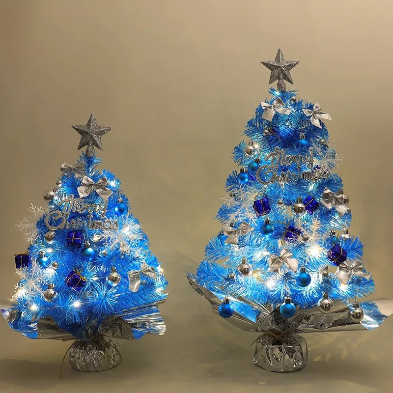 イベント・クリスマス装飾｜デスクトップミニクリスマスツリー ピンクライト付き