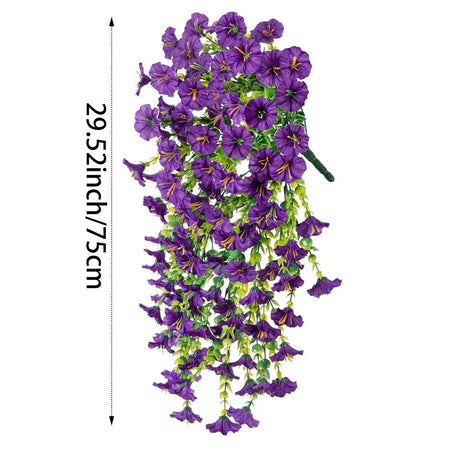人工グリーン植物・吊り下げ式・人工ユーカリ・アサガオ