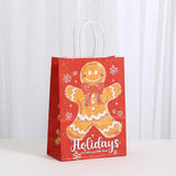 イベント・クリスマス装飾｜紙製クリスマスギフトラッピングバッグ（6個入）
