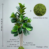 大型人工植物 フィカスツリー 40～145cm｜フェイクフィドルリーフ フィグ グリーンプラント インテリア装飾 オフィス・ウェディング向け
