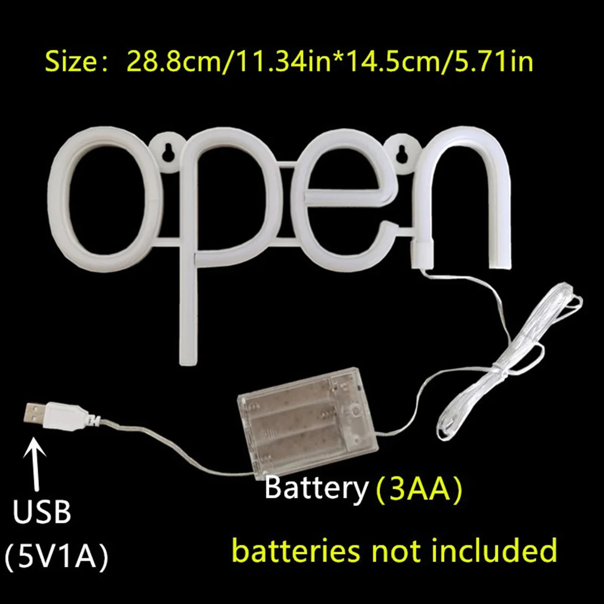 open  LEDネオンサイン
