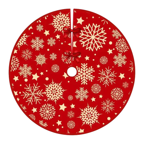 イベント・クリスマス装飾｜スノーフレーク柄 クリスマスツリースカート 90cm