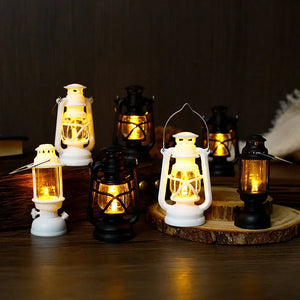 イベント・ハロウィングッズ｜LEDレトロ型ミニランタン( 6cm～6.5cm）