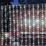 イベント・クリスマス装飾｜ソーラーパワLEDカーテンライト(幅3M/6M)