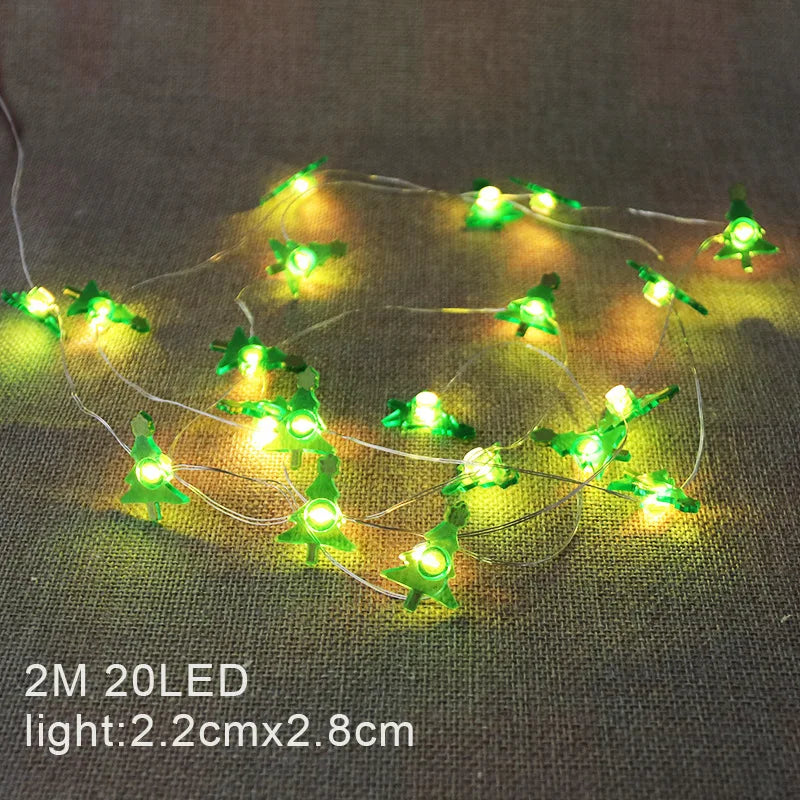 イベント・クリスマス装飾｜LEDクリスマス柄ライト(2M)