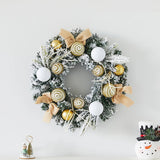 イベント・クリスマス装飾｜ゴールドクリスマスリース 玄関用デコレーション