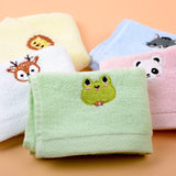 | ノベルティ用品 | 動物刺繍入りコットンフェイスタオル| 25x25c