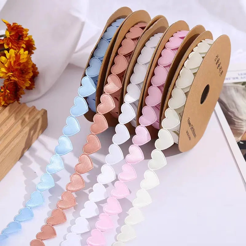 バレンタインハートサテンリボン 10ヤード