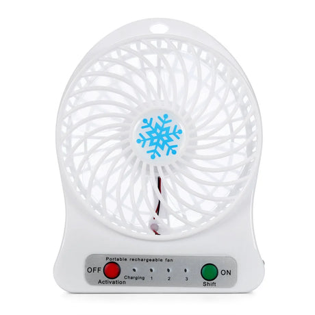 |イベント・ノベルティ用品 | 充電式 LEDライト付きポータブルミニファン