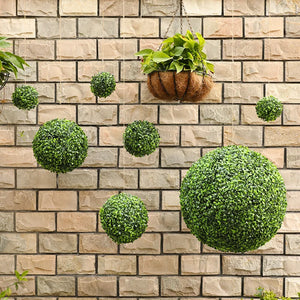 10〜50cmの人工緑の植物の芝生のボール