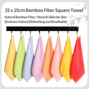 | ノベルティ用品 | 竹繊維入りミニタオル｜25×25c｜