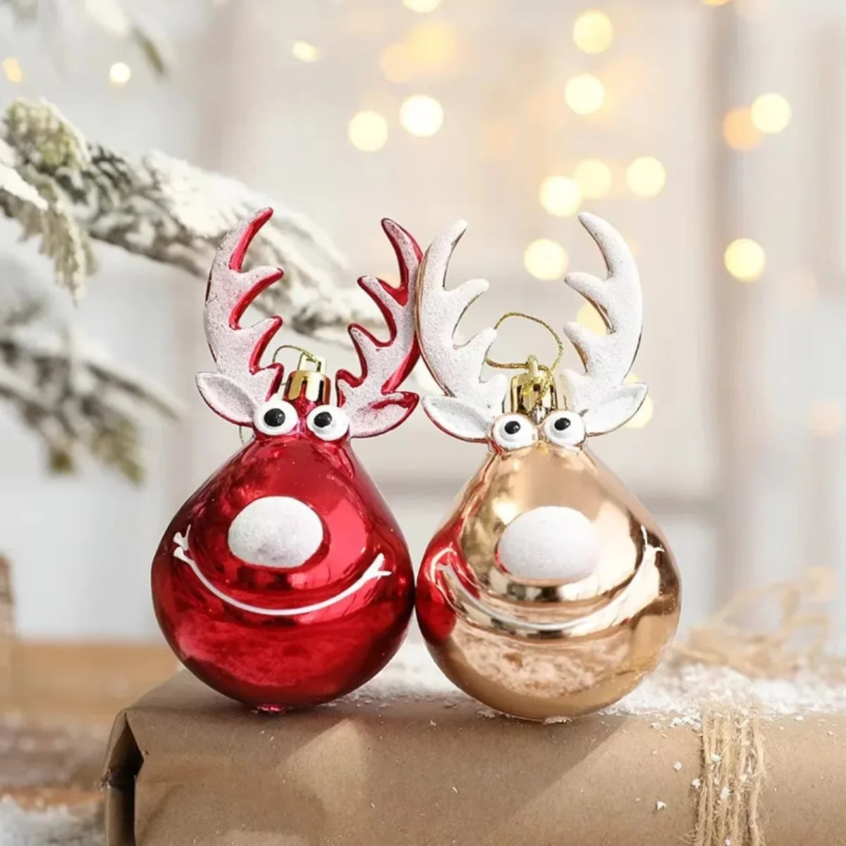 イベント・クリスマス装飾｜エルククリスマスボールオーナメント