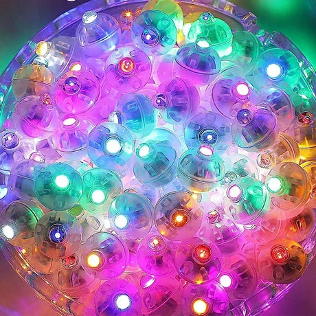 【イベント・ハロウィン装飾】ミニLEDボールランプ(10pcs～100pcs)