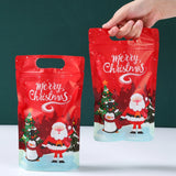 イベント・クリスマス装飾｜ジッパー付きスタンドアップクリスマスバッグ