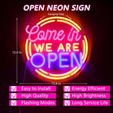 Come In! We Are Open　LEDネオンサイン（ネオン看板）