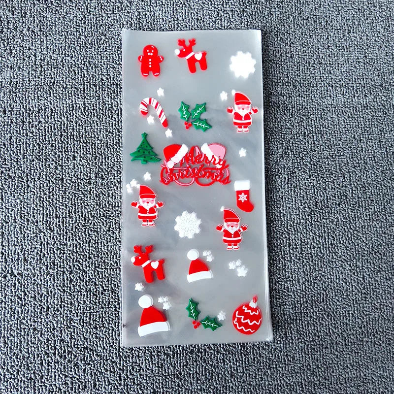 イベント・クリスマス装飾｜ギフト用 ビニール製バッグ (50枚セット)