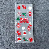イベント・クリスマス装飾｜ギフト用 ビニール製バッグ (50枚セット)