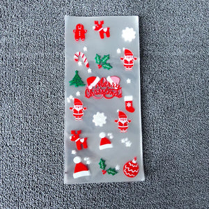 イベント・クリスマス装飾｜ギフト用 ビニール製バッグ (50枚セット)