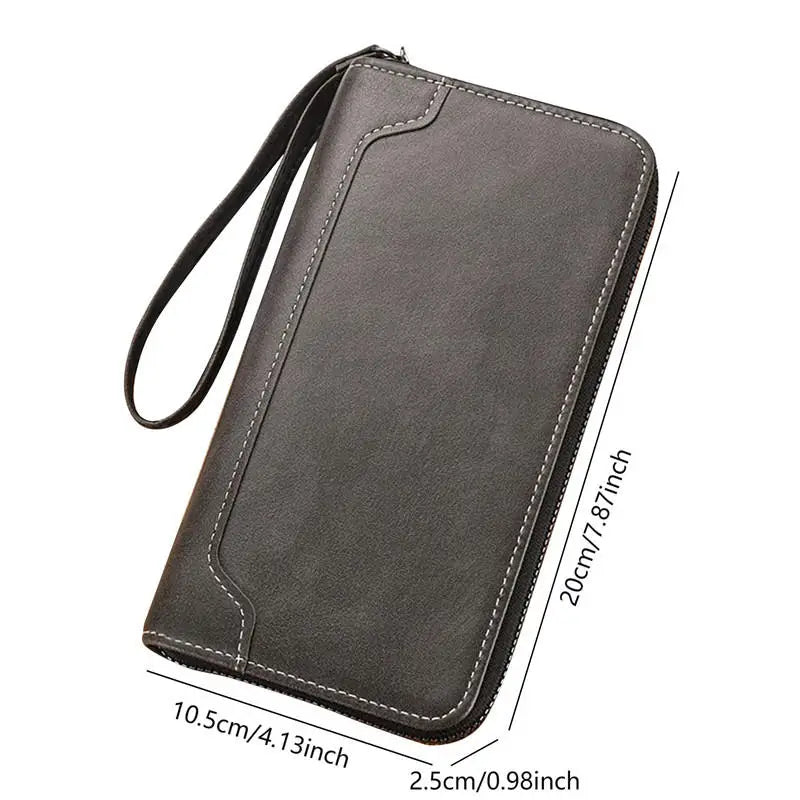 |イベント・ノベルティ用品 | ヴィンテージ クレイジーホースレザー メンズクラッチ |20×10.5cm