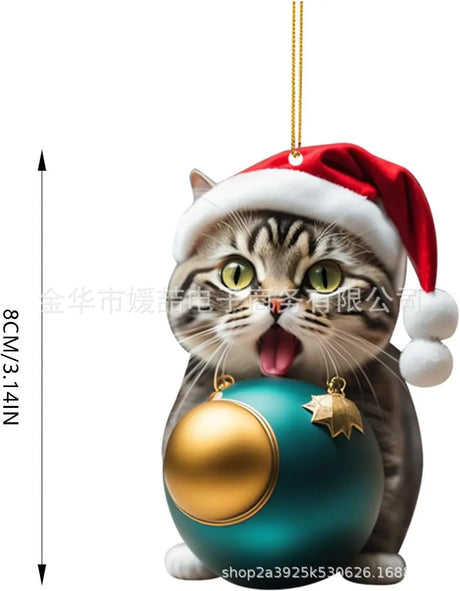【クリスマス・インテリア装飾】猫・スノーマンなどの可愛いオーナメント（13パターン）