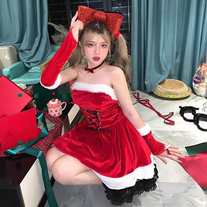 イベント・クリスマスグッズ｜ガーリーサンタクロースドレス(フリー)