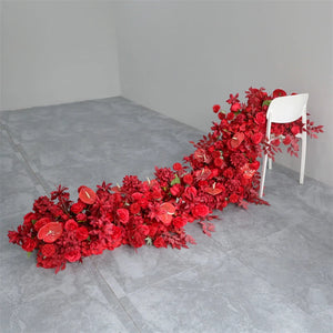 UFlower 200cm 人工ローズ＆アジサイ装飾