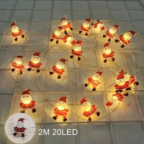 イベント・クリスマス装飾｜LEDクリスマス柄ライト(2M)