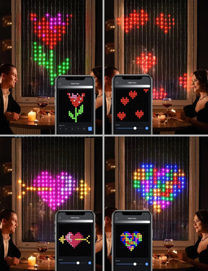 イベント・クリスマス装飾｜Bluetooth対応スマートカーテンライト(幅1.6～3M)