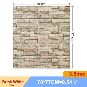 【DIY用】レンガ風ステッカー 70x77cm(5pcs/10pcs）