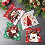 イベント・クリスマス装飾｜クリスマス柄ギフトバッグセット(100個入)