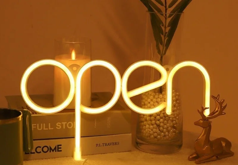 open LEDネオンサイン　選べるカラー