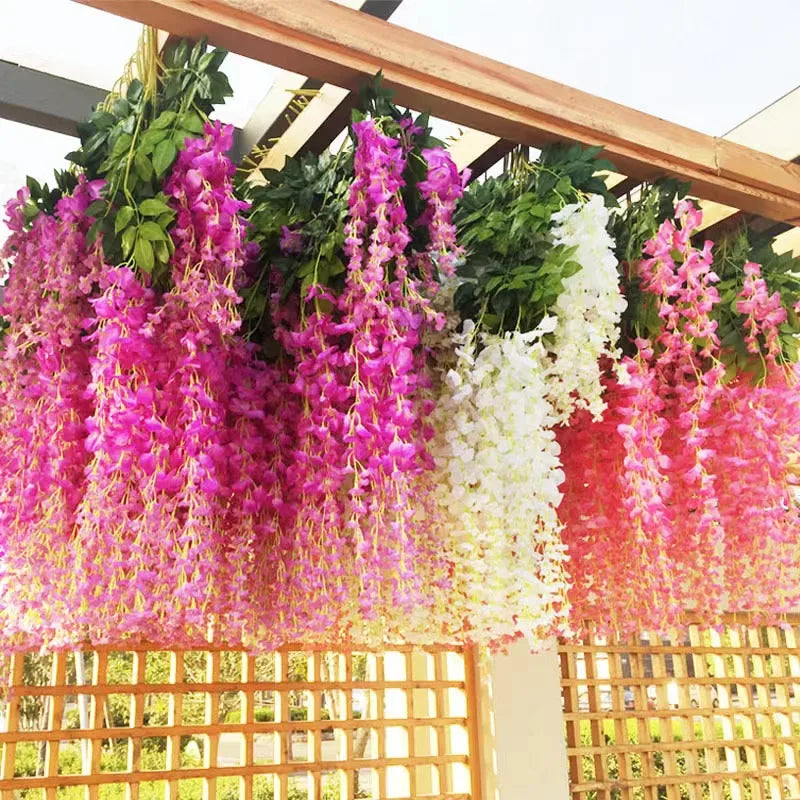 パーティー・インテリア装飾｜藤の花シルク造花12個セット(110c)