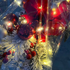 イベント・クリスマス装飾｜階段飾り吊り下げリースデコレーション