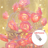 RGBローズフラワーLEDライト 1.5m〜10m