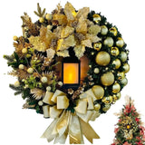 イベント・クリスマス装飾｜ランタン付きクリスマスリース 30cm