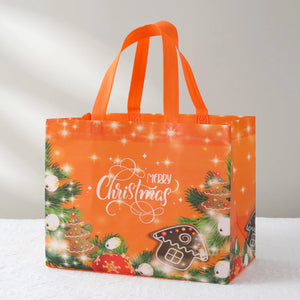 イベント・クリスマス装飾｜防水ギフト用クリスマス柄トートバッグ