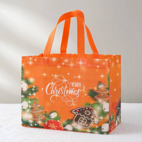 イベント・クリスマス装飾｜防水ギフト用クリスマス柄トートバッグ
