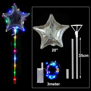 イベント・クリスマス装飾｜透明バルーンデコレーション用アイテムセット(34c/38c/45c)