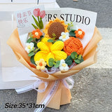 手作りかぎ針編みの花束 母の日ギフト