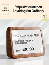 無垢材縦型カードホルダーディスプレイ