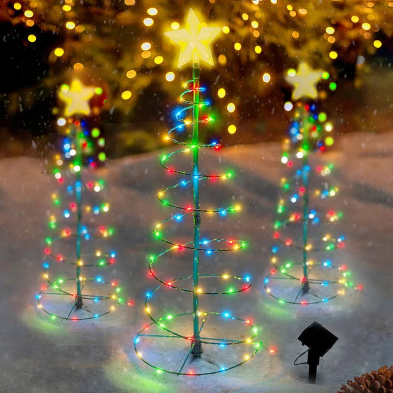 イベント・クリスマス装飾｜ソーラー充電式 LEDクリスマスツリーライト(50㎝)