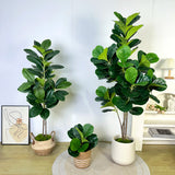 大型人工植物 フィカスツリー 40～145cm｜フェイクフィドルリーフ フィグ グリーンプラント インテリア装飾 オフィス・ウェディング向け