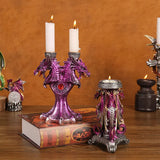 イベント・ハロウィングッズ｜中世ドラゴン樹脂製キャンドルスタンド